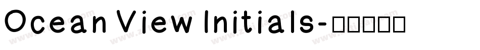 Ocean View Initials字体转换